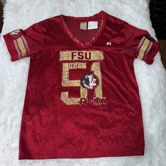 FSU Seminoles Russell Jersey Large (12/14) Football Embellished  Florida State - Picture 1 of 5